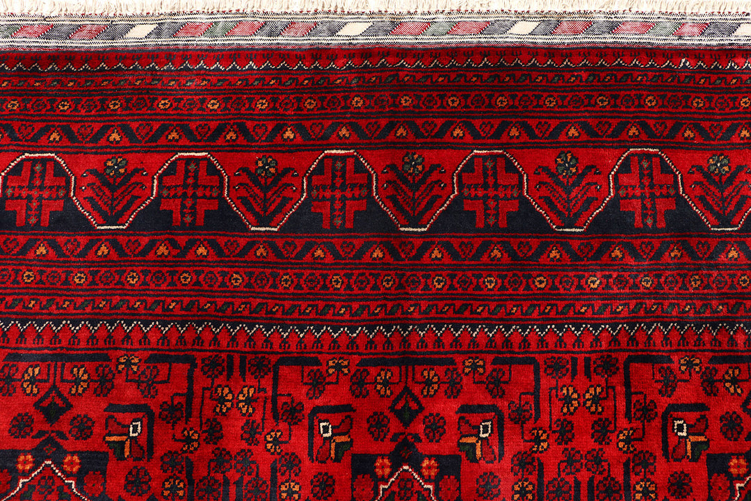 Dark Red Khal Mohammadi 6'  6" x 9'  6" - No. QA90176