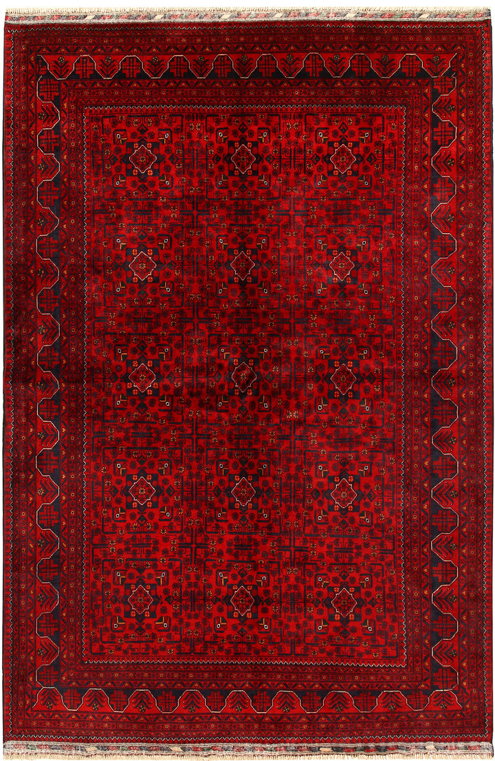 Dark Red Khal Mohammadi 6' 6 x 9' 6 - No. 68935 - ALRUG Rug Store