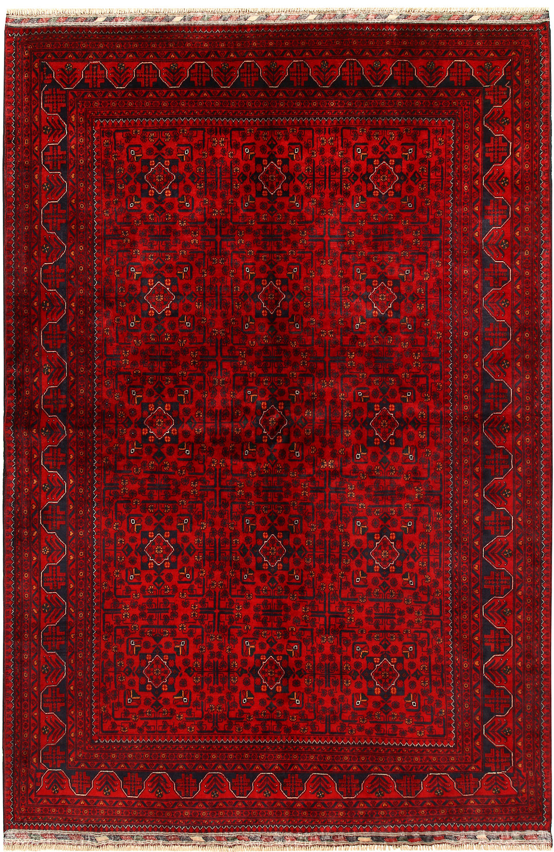 Dark Red Khal Mohammadi 6' 6 x 9' 6 - No. 68935 - ALRUG Rug Store