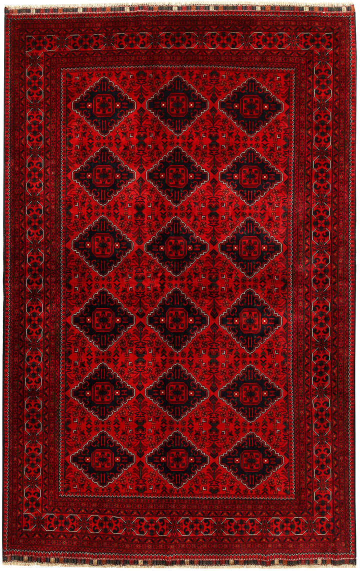 Dark Red Khal Mohammadi 6' 4 x 9' 11 - No. 68938