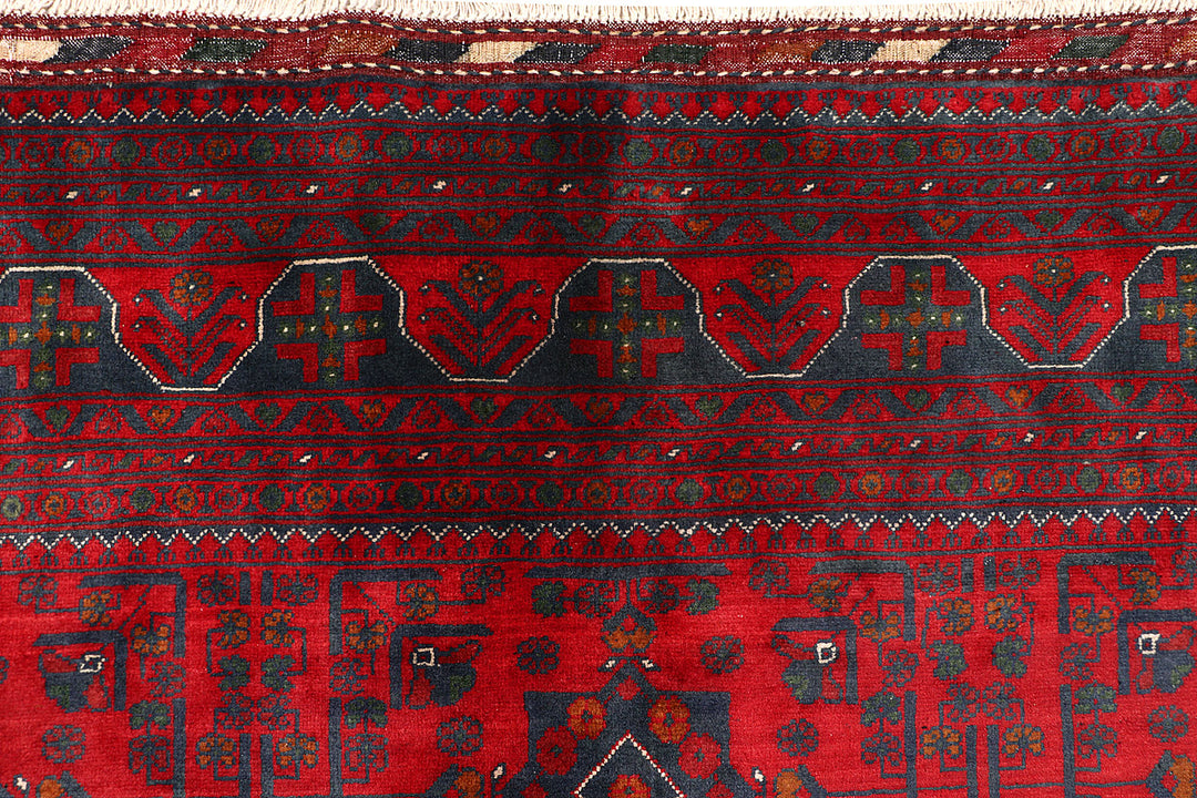 Dark Red Khal Mohammadi 6'  7" x 9'  6" - No. QA17453