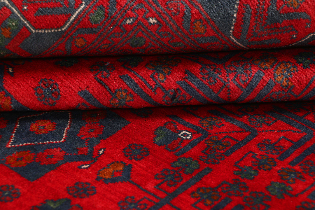 Dark Red Khal Mohammadi 6'  7" x 9'  6" - No. QA17453