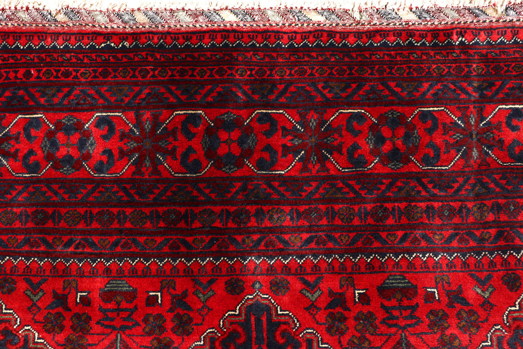 Dark Red Khal Mohammadi 6'  6" x 9'  11" - No. QA66622