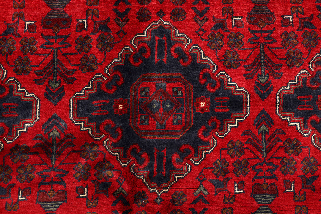 Dark Red Khal Mohammadi 6'  6" x 9'  11" - No. QA66622