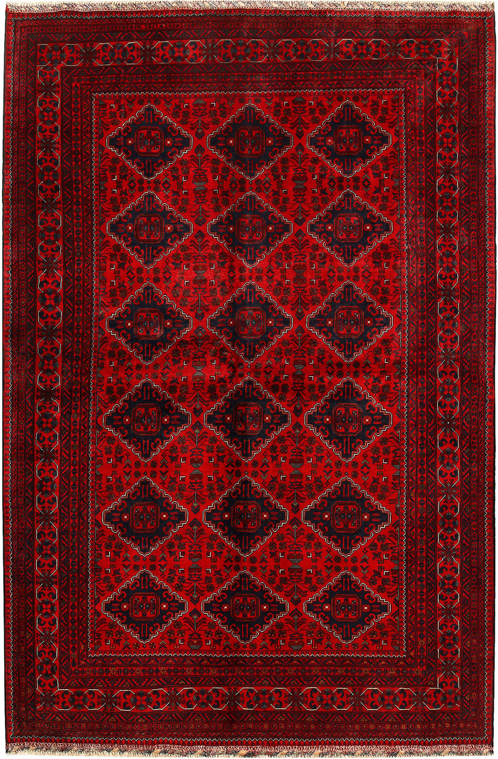 Dark Red Khal Mohammadi 6'  6" x 9'  11" - No. QA66622