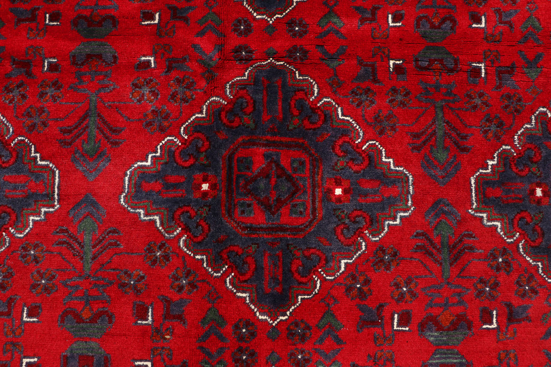 Dark Red Khal Mohammadi 6'  4" x 9'  5" - No. QA70192