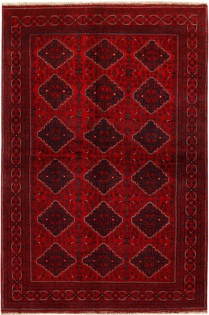 Dark Red Khal Mohammadi 6'  4" x 9'  5" - No. QA70192