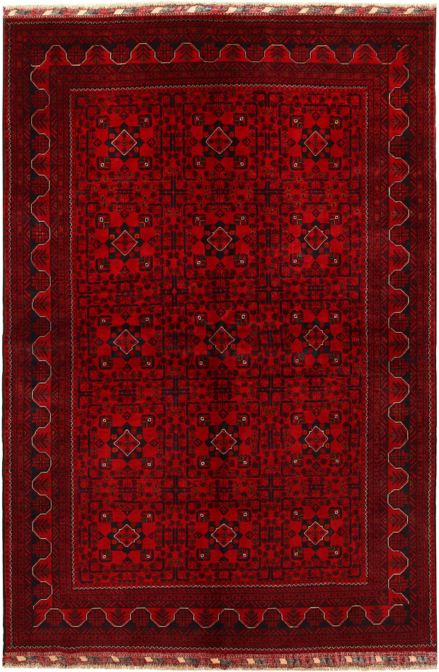 Dark Red Khal Mohammadi 6'  3" x 9'  8" - No. QA40170