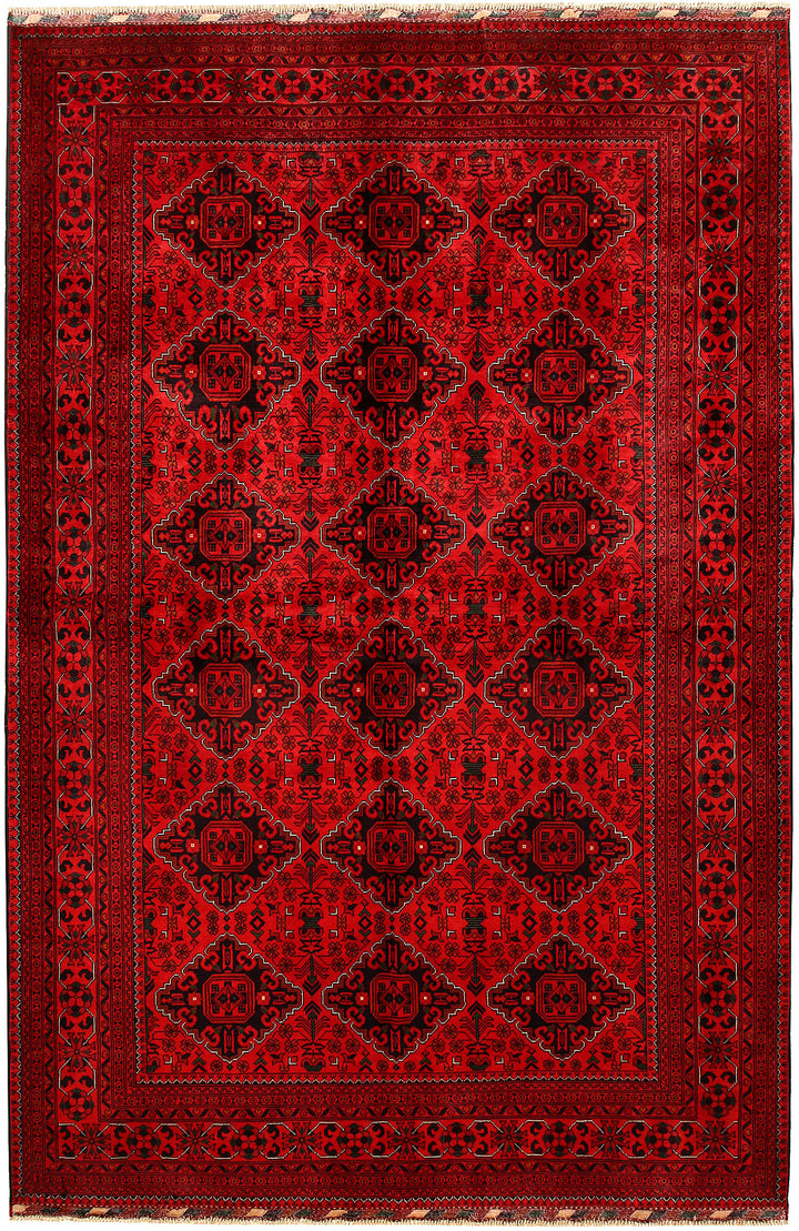 Dark Red Khal Mohammadi 6' 4 x 9' 10 - No. 68972