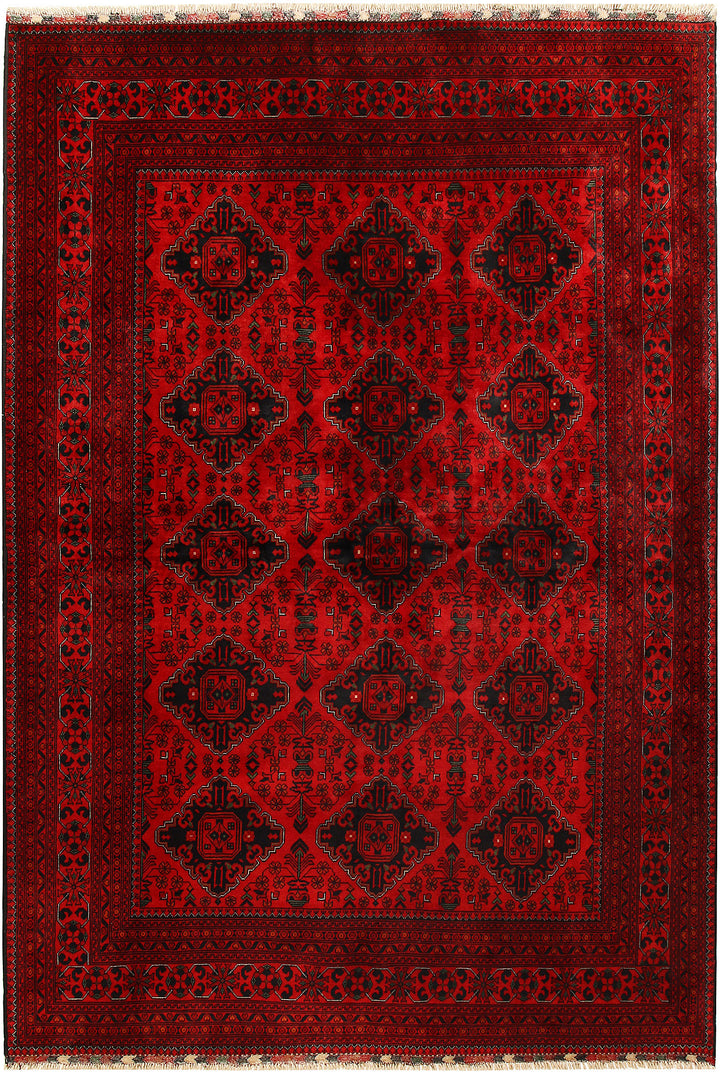 Dark Red Khal Mohammadi 6' 7 x 9' 5 - No. 68982