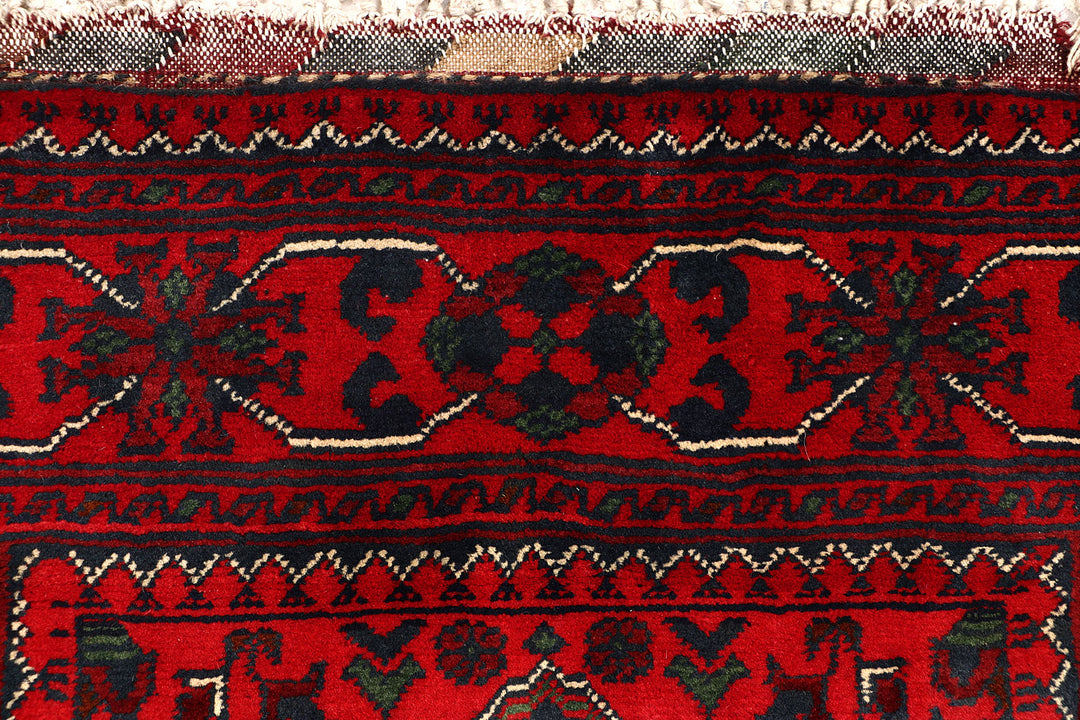 Dark Red Khal Mohammadi 2'  6" x 9'  4" - No. QA69909
