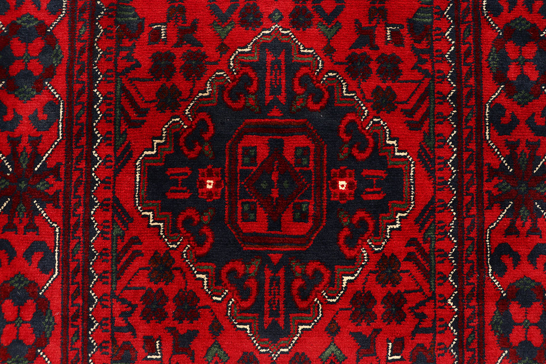 Dark Red Khal Mohammadi 2'  6" x 9'  4" - No. QA69909