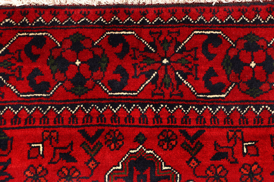 Dark Red Khal Mohammadi 2'  7" x 6'  5" - No. QA61423