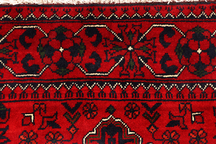 Dark Red Khal Mohammadi 2'  7" x 6'  5" - No. QA61423