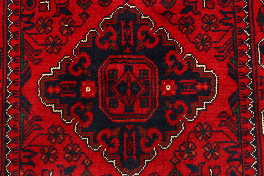 Dark Red Khal Mohammadi 2'  7" x 6'  5" - No. QA61423