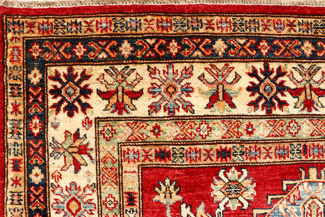 Firebrick Kazak 4' 8 x 7' 1 - No. 69026 - ALRUG Rug Store