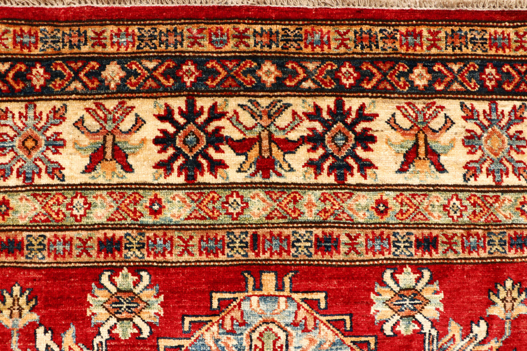Firebrick Kazak 4' 8 x 7' 1 - No. 69026 - ALRUG Rug Store
