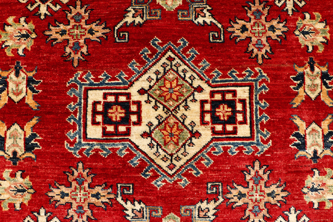 Firebrick Kazak 4' 8 x 7' 1 - No. 69026 - ALRUG Rug Store