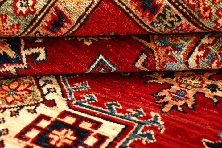 Firebrick Kazak 4' 8 x 7' 1 - No. 69026 - ALRUG Rug Store