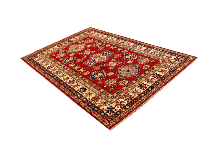 Firebrick Kazak 4' 8 x 7' 1 - No. 69026 - ALRUG Rug Store