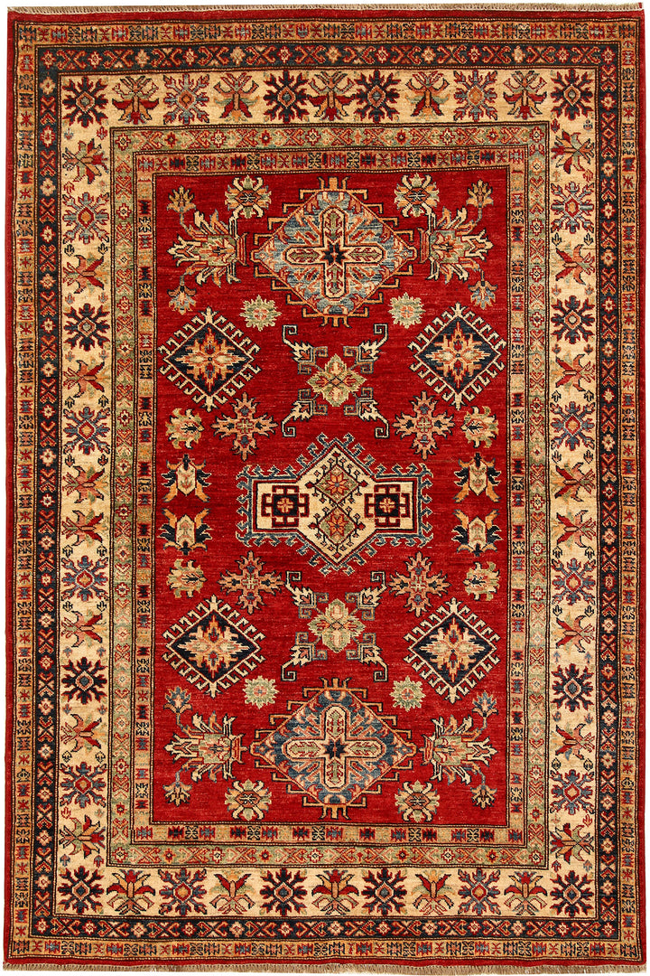 Firebrick Kazak 4' 8 x 7' 1 - No. 69026 - ALRUG Rug Store