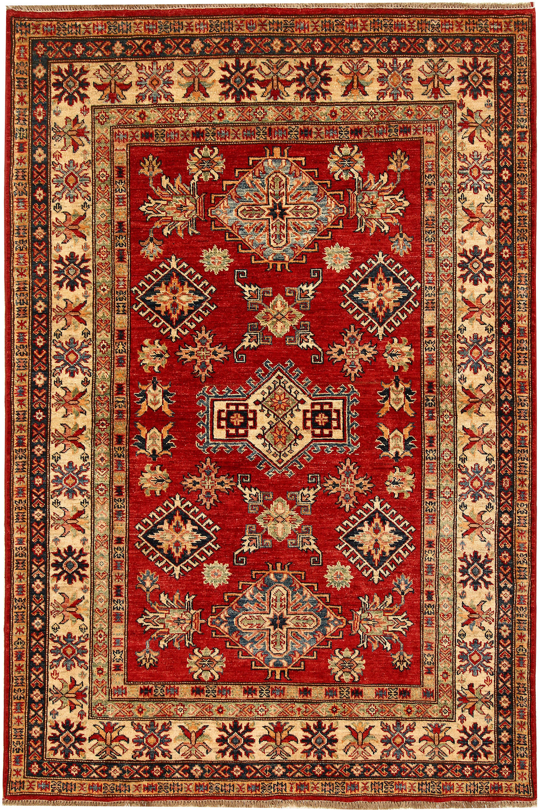 Firebrick Kazak 4' 8 x 7' 1 - No. 69026 - ALRUG Rug Store