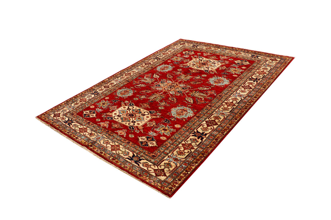 Firebrick Kazak 5' 6 x 7' 8 - No. 69027 - ALRUG Rug Store