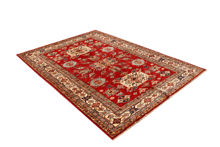 Firebrick Kazak 5' 6 x 7' 8 - No. 69027 - ALRUG Rug Store