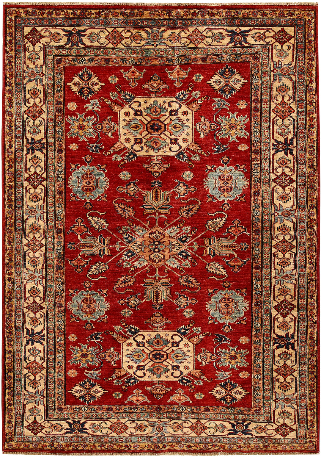 Firebrick Kazak 5' 6 x 7' 8 - No. 69027 - ALRUG Rug Store