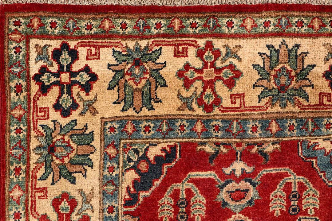 Firebrick Kazak 4' 8 x 7' 1 - No. 69072 - ALRUG Rug Store