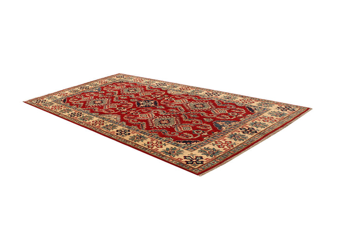 Firebrick Kazak 4' 8 x 7' 1 - No. 69072 - ALRUG Rug Store