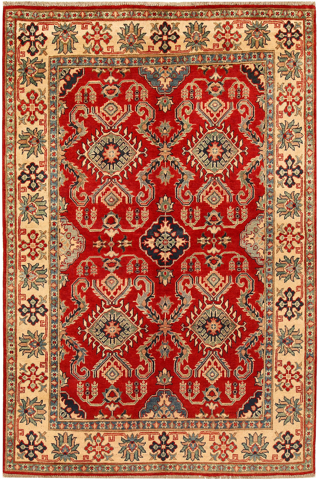 Firebrick Kazak 4' 8 x 7' 1 - No. 69072 - ALRUG Rug Store