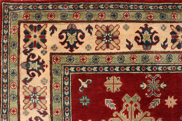 Firebrick Kazak 6' 7 x 9' 9 - No. 69077 - ALRUG Rug Store