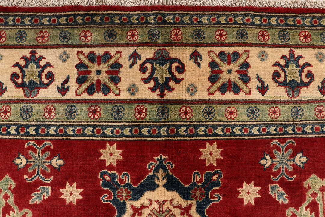 Firebrick Kazak 6' 7 x 9' 9 - No. 69077 - ALRUG Rug Store