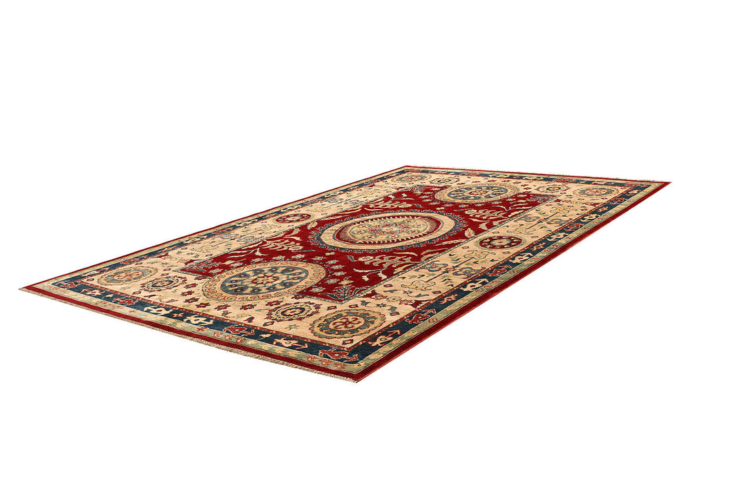 Firebrick Kazak 5' 7 x 7' 4 - No. 69084 - ALRUG Rug Store
