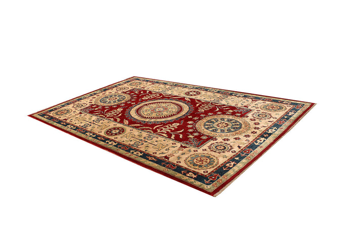 Firebrick Kazak 5' 7 x 7' 4 - No. 69084 - ALRUG Rug Store