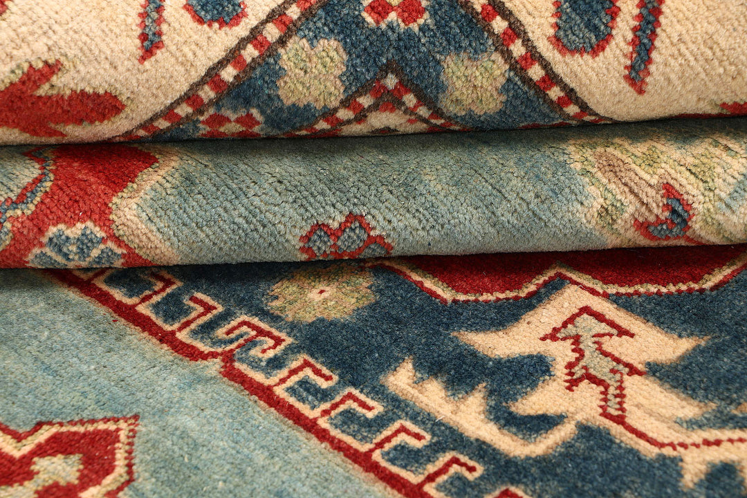 Cadet Blue Kazak 8' 11 x 12' 3 - No. 69089 - ALRUG Rug Store