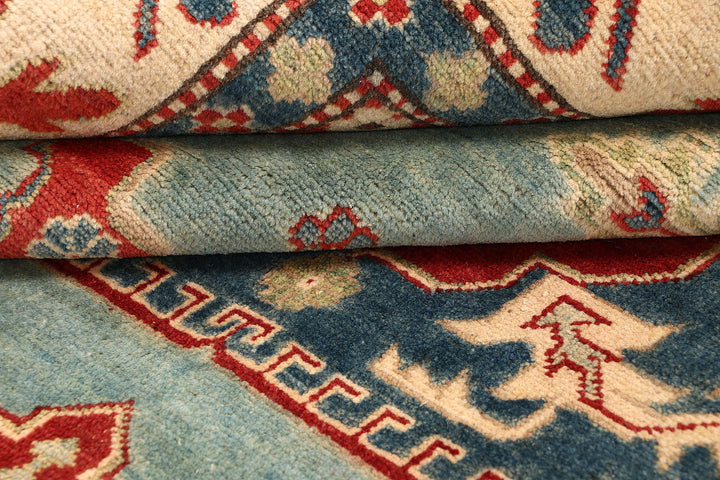 Cadet Blue Kazak 8' 11 x 12' 3 - No. 69089 - ALRUG Rug Store