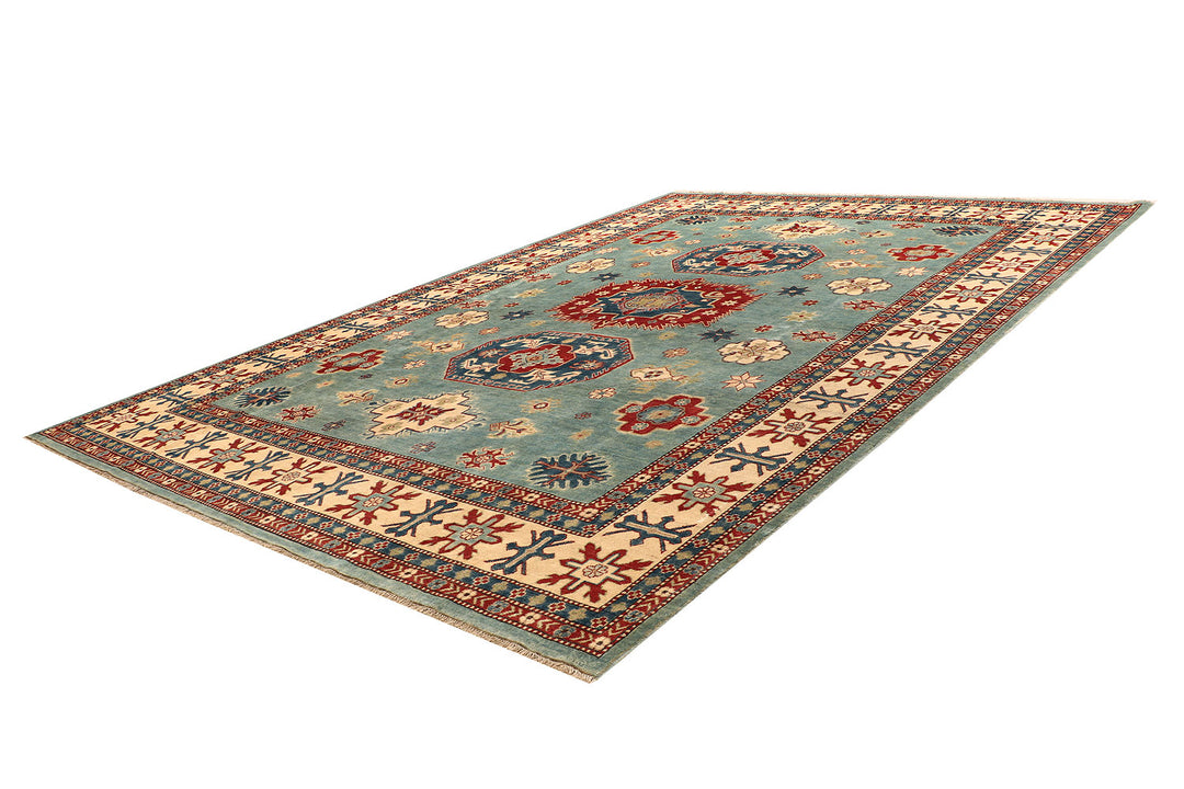 Cadet Blue Kazak 8' 11 x 12' 3 - No. 69089 - ALRUG Rug Store