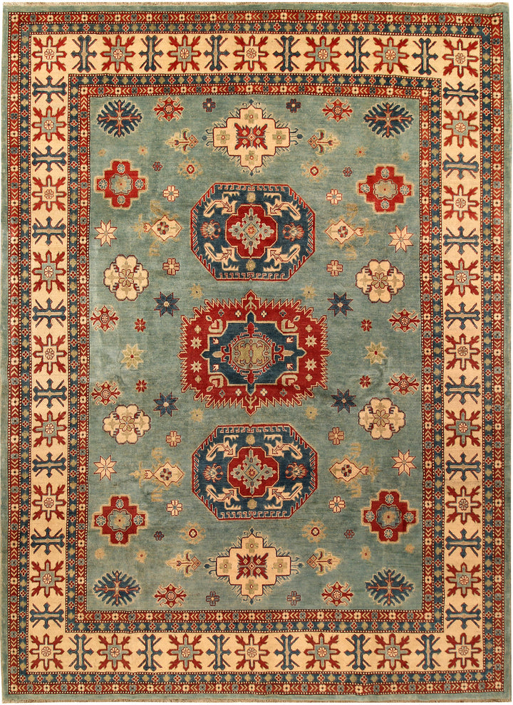 Cadet Blue Kazak 8' 11 x 12' 3 - No. 69089 - ALRUG Rug Store