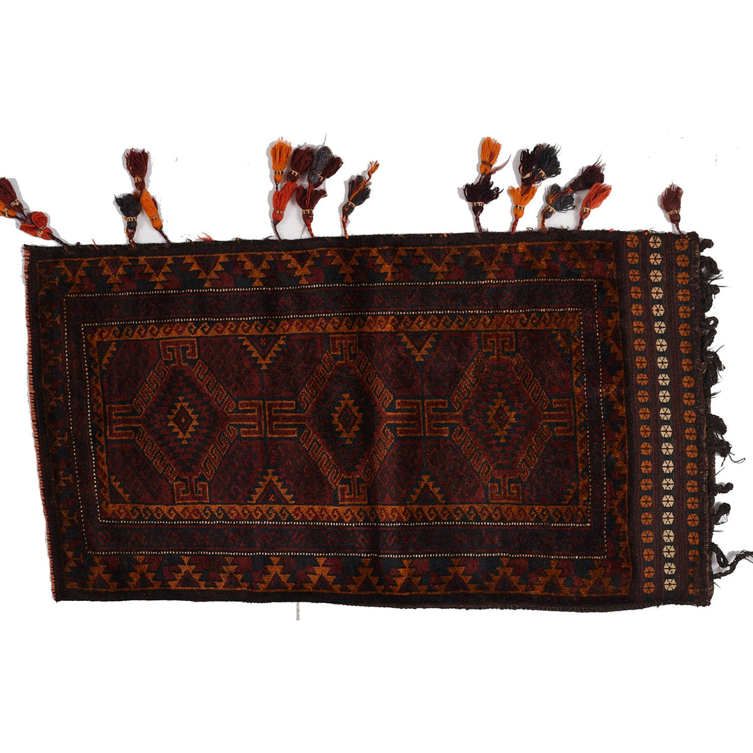 Afghan Balisht Rug 1' 9" x 3' 3" Hand-Knotted