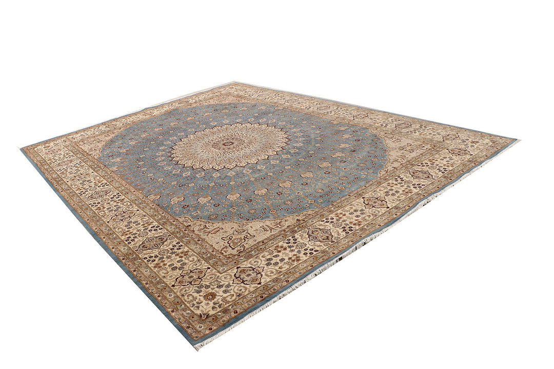 Light Slate Grey Gombud 9' 2 x 12' 2 - No. 69120 - ALRUG Rug Store