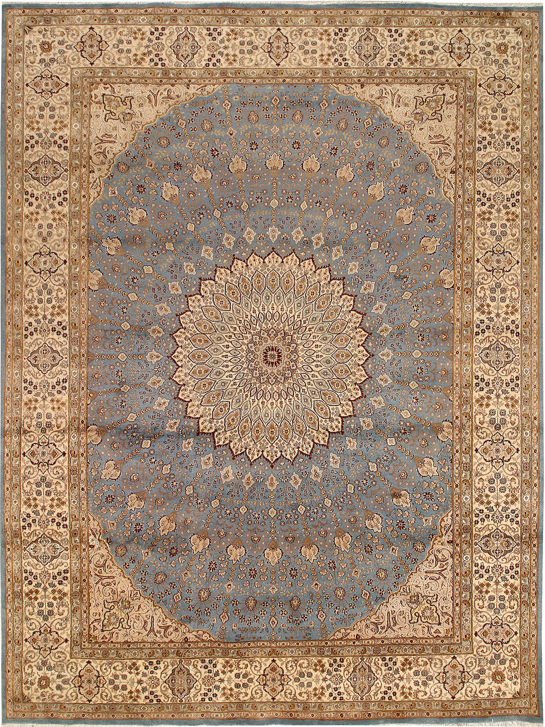 Light Slate Grey Gombud 9' 2 x 12' 2 - No. 69120 - ALRUG Rug Store