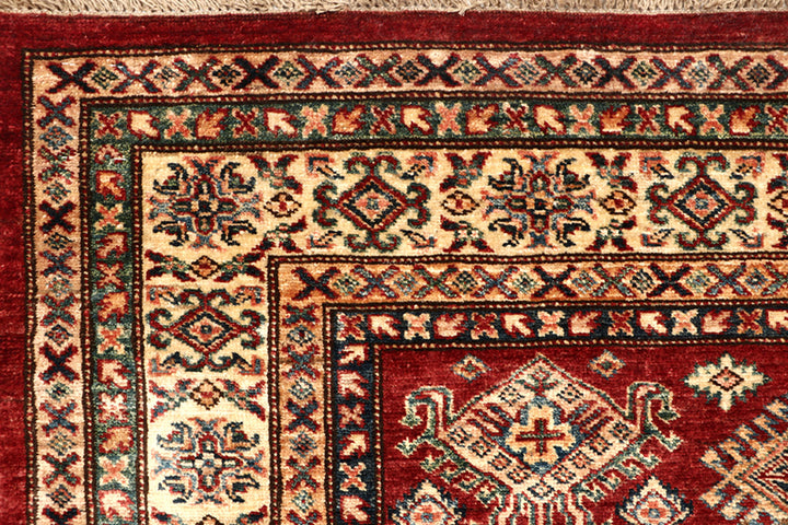 Firebrick Kazak 4'  10" x 6'  7" - No. QA92231