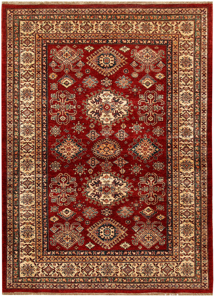 Firebrick Kazak 4'  10" x 6'  7" - No. QA92231