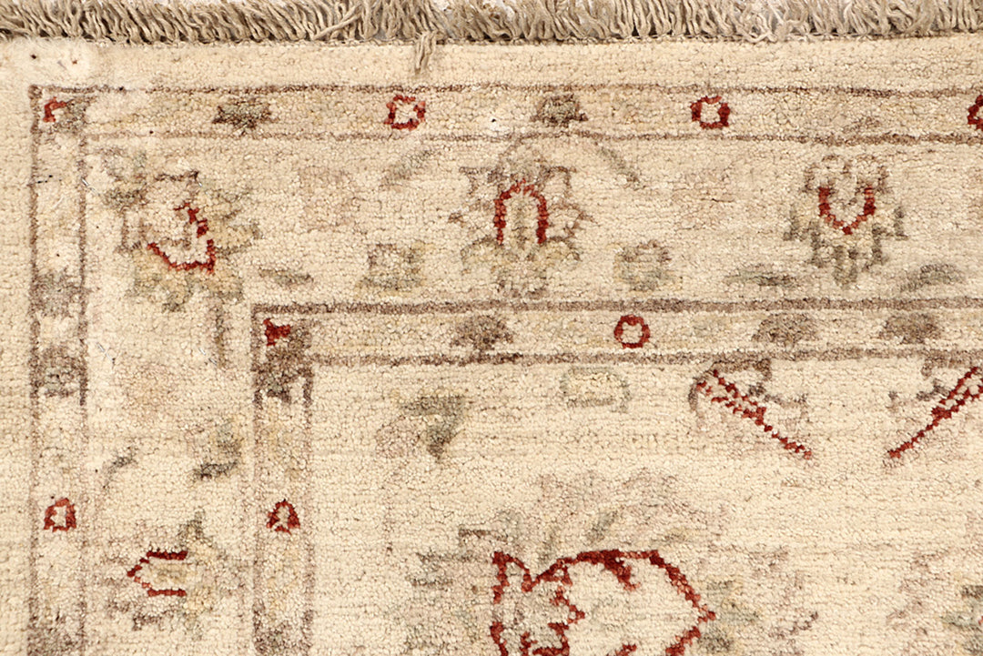 Tan Oushak 2'  7" x 12'  1" - No. QA50475