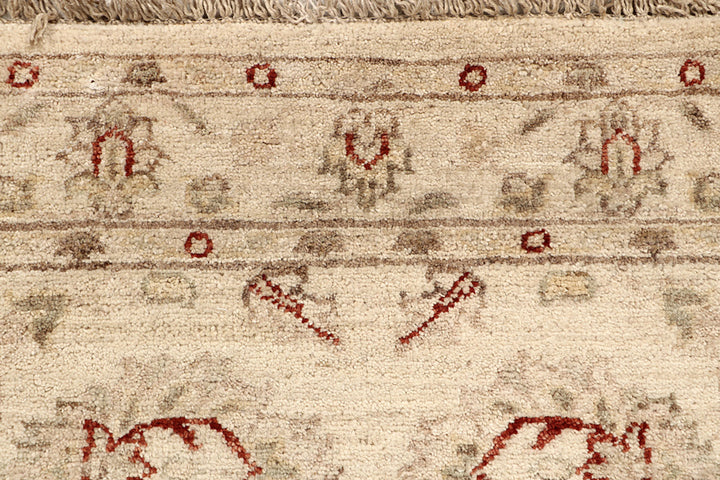 Tan Oushak 2'  7" x 12'  1" - No. QA50475