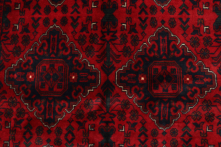 Dark Red Khal Mohammadi 3'  11" x 9'  10" - No. QA41827
