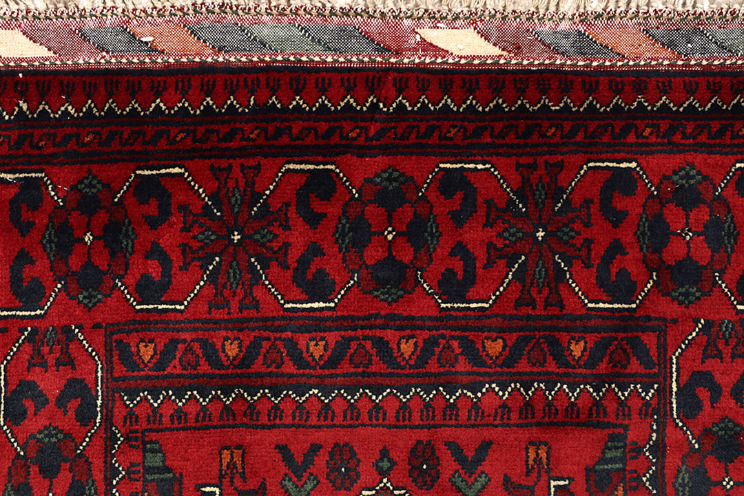 Dark Red Khal Mohammadi 2'  6" x 9'  3" - No. QA87206