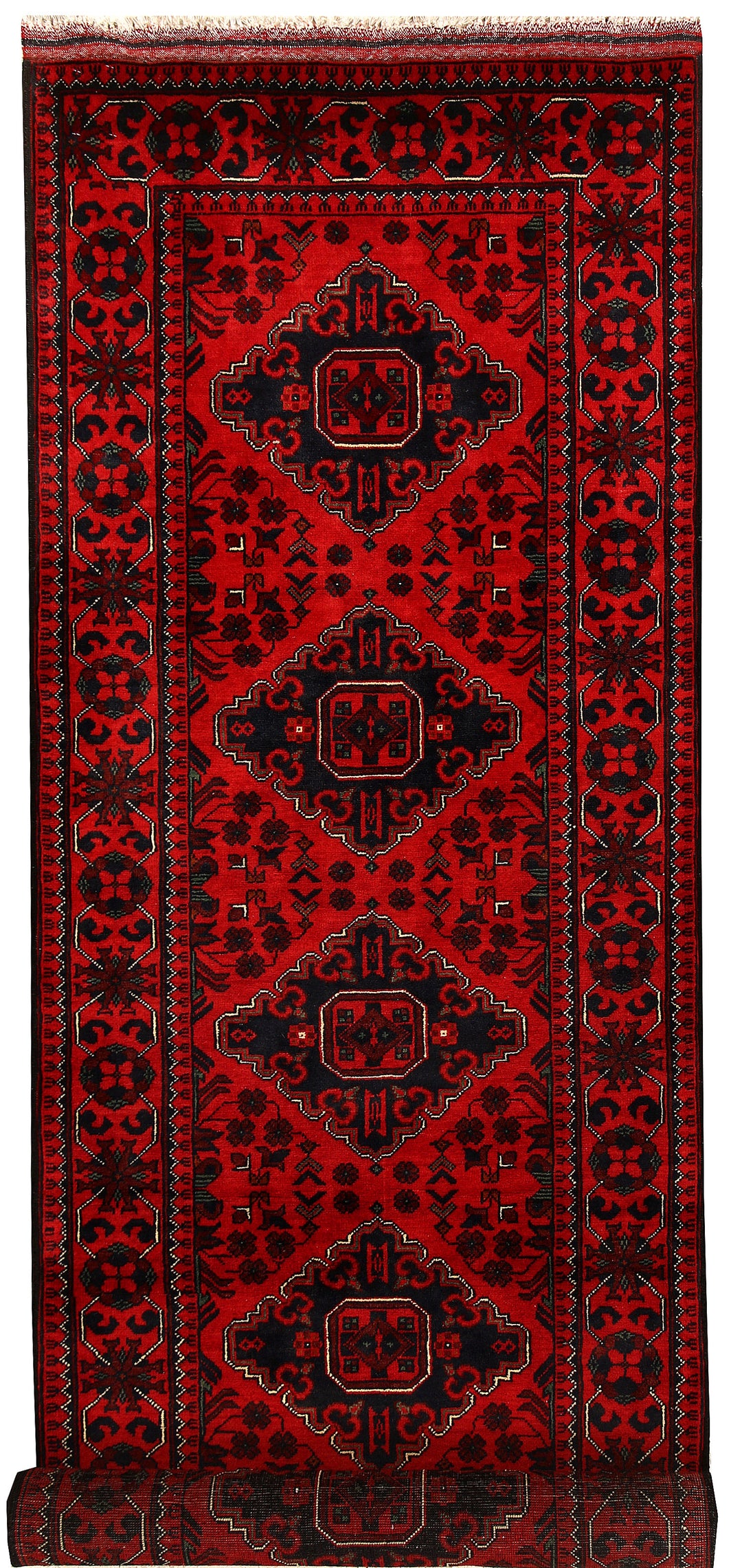 Red Khal Mohammadi Rug 2' 7" x 9' Hand-Knotted